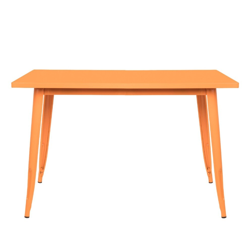 Table style industriel en acier et bois ( 120 x 80 cm ) - Disponible en plusieurs couleurs