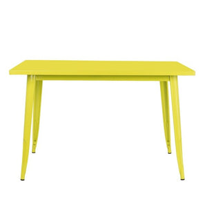 Table style industriel en acier et bois ( 120 x 80 cm ) - Disponible en plusieurs couleurs