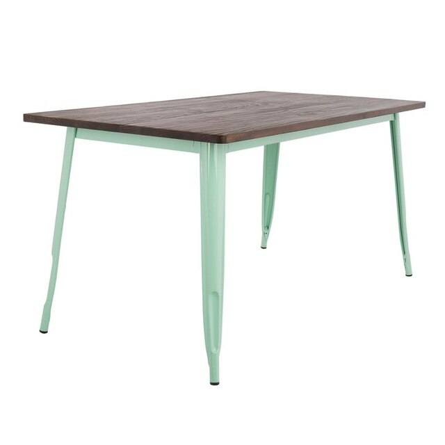 Table style industriel en acier et bois ( 160 x 80 cm ) - Disponible en plusieurs couleurs