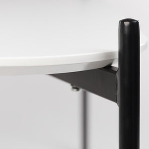 Table basse moderne en acier et bois (50 X 100 cm)
