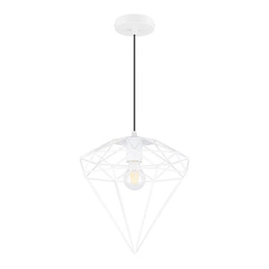 Plafonnier diamant style industriel et nordique - Disponible en 2 couleurs