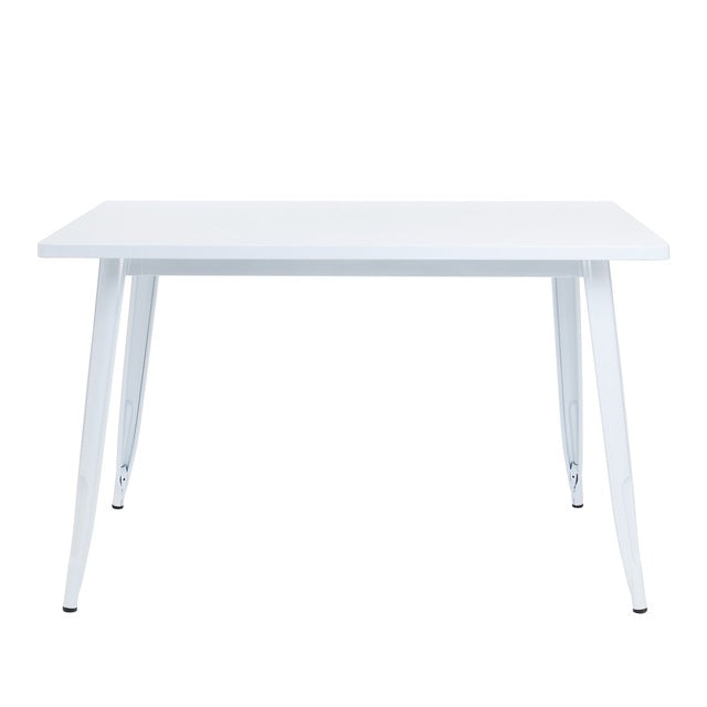 Table style industriel en acier et bois ( 120 x 80 cm ) - Disponible en plusieurs couleurs